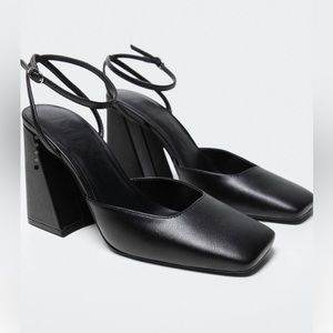 Mango Block Heel pumps